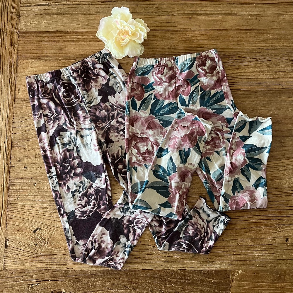 Joyfolie Set of 2 Leggings Sz 7 - Picture 2 of 9